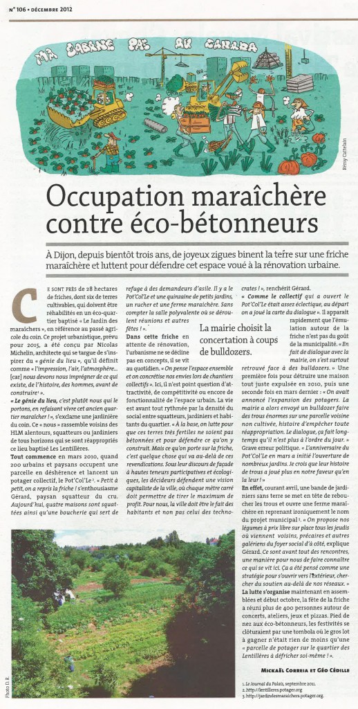L'article scanné dans CQFD n°106